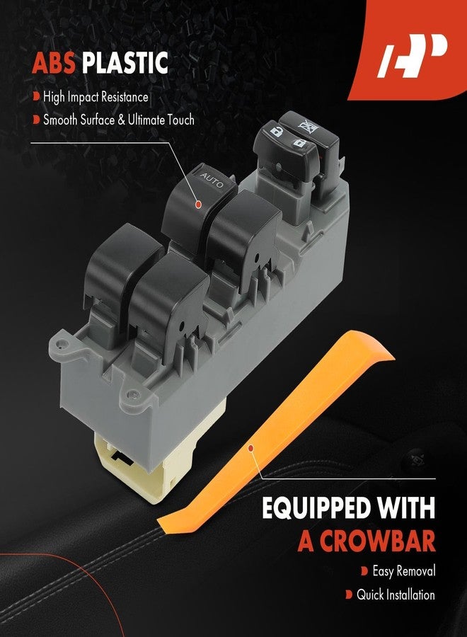 A-Premium Master Power Window Switch Compatible with Toyota Camry 2007-2017, Highlander 2008-2013, Prius C 2012-2019, 15-Pin with Auto Down, Replace# 8482006060, 8482006061 - Image 5